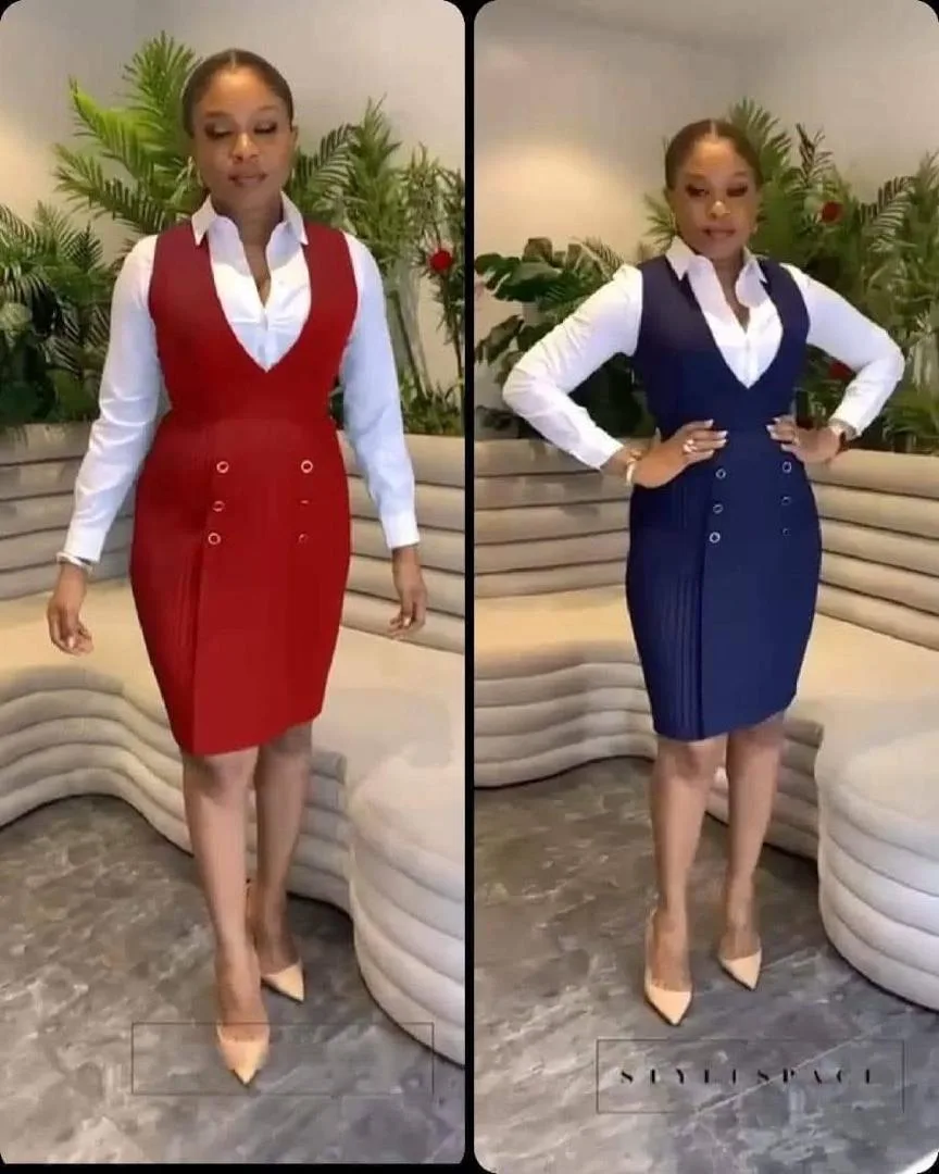 Robe Blazer Croisée – Élégance Professionnelle